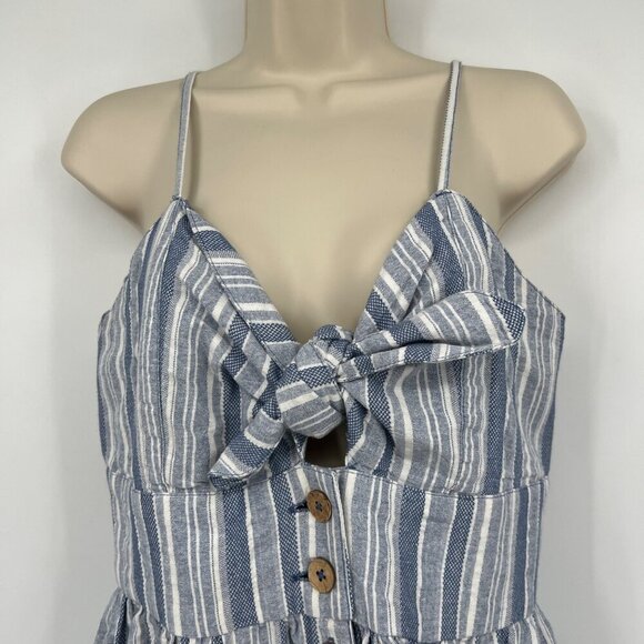 Roxy Women's Under The Cali Sun Button Front Dress Woman's size Large Cotton sum - Picture 2 of 15